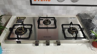 hindware premium cooktopgas oven Arturo 3B Top stainless steel gas oven smartliving [upl. by Akinit]