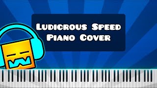 Ludicrous Speed by F777  Piano Tutorial  Cover Geometry Dash [upl. by Eiuol]