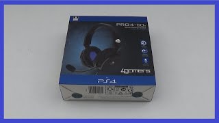 4Gamers Pro450S Headset Headphones Unboxing PS4 PS5 [upl. by Osgood]