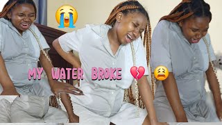 MY WATER BROKEUNEXPECTED DELIVERY PRANK THETITOFAMILY [upl. by Norita961]