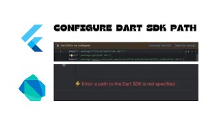 Dart SDK Is Not Configured  Dart SDK Path Is Not Specified  How To Fix It  Android Studio [upl. by Ducan]