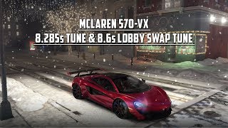 CSR Racing 2  McLaren 570VX Tune 8285s  86 Lobby Swap Tune [upl. by Imena]