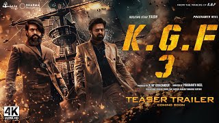 KGF Chapter 3  Hindi Trailer 2024  Rocking Star Yash Prabhas  Hombale Films [upl. by Obnukotalo]