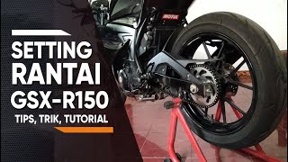 SETTING RANTAI GSXR150  TIPS TRIK TURORIAL wkwk [upl. by Ativad72]