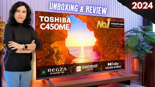 Toshiba C450ME  Best Budget 50quot 4k QLED TV 2024  Unboxing amp Review [upl. by Goode]