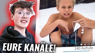 Ich reagiere auf ZUSCHAUER KANÄLE cringe [upl. by Atnohs407]