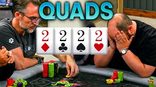 Poker Player Flops QUADS You Won’t Believe What Happens Next [upl. by Ansley704]