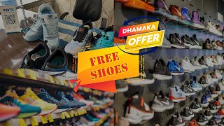 Dhamaka Offer  Free Shoes shoes sports sneakers sportsshoeswholesaler sportsequipment fashion [upl. by Hsiekal]