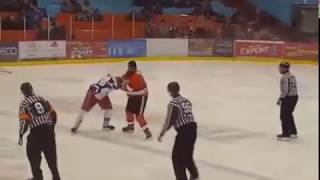 Francis Lessard vs Joel Thériault LNAH 22012016 [upl. by Retep]