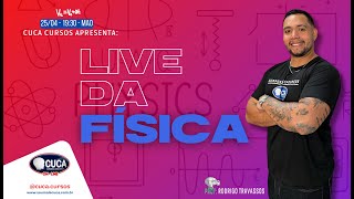 RESOLUÇÃO DE PROVAS DO 1° ANO  LIVE DA FÍSICA  PROF RODRIGO TRAVASSOS  2504  1930h  MAO [upl. by Seka677]