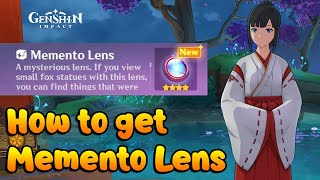 How to get Memento Lens In Genshin Impact Guide [upl. by Aidan930]