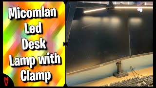 Micomlan Led Desk Lamp With Clamp  MumblesVideos Product Review [upl. by Adnohsat]