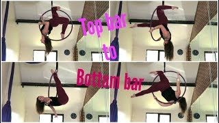 6 Ways to go from the TOP BAR to BOTTOM BAR  UNIQUE AERIALISTS [upl. by Cleave457]