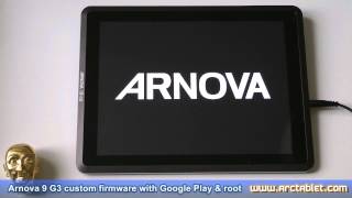 Arnova 9 G3 custom firmware with Google Play Android Market root and face unlock [upl. by Aliled]