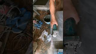 How to Slide the Floor Tile  Daily Construction Job shorts shortsvideo [upl. by Ecirtak]