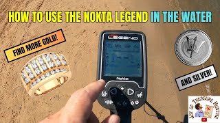 Using the Nokta Legend in the water settings and tips [upl. by Venezia]