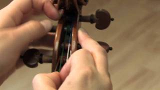 Changing a Violin String [upl. by Aliam]