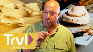 America’s Most BIZARRE Foods  Bizarre Foods with Andrew Zimmern  Travel Channel [upl. by Ozneral898]