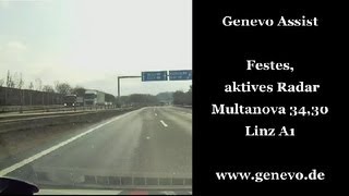 Genevo Assist gegen aktives Multanova Radar in Linz A1 [upl. by Kristi]