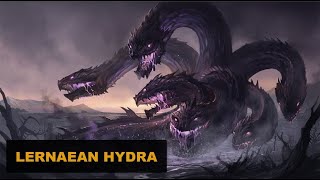 Lernaean Hydra  the serpentlike monster with the nine heads [upl. by Anigroeg332]