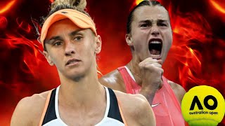 Lesia Tsurenko vs Aryna Sabalenka  Australian Open 2024 [upl. by Broddie]