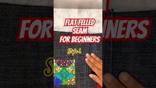 How to sew a flat felled seam for beginners [upl. by Anyah]