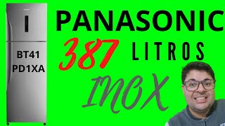 GeladeiraRefrigerador Panasonic Frost Free Duplex  Aço Escovado 387L Top Freezer NRBT41PD1XA [upl. by Ecined]