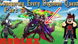 Conquering Every Digimon Quest in Digimon Digital Monsters Roblox Part 3 Lilithmon [upl. by Olivero]