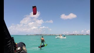 Bermuda Windsurfing  MHL Kitefoil amp Starboard Windfoil high wind Session [upl. by Kinata]