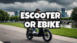 Terrifying Escooter vs Fun Ebike Which is Better [upl. by Attenej]