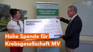 30000 Euro für Krebsberatung in MV von Sparda Bank Berlin [upl. by Gaspar]