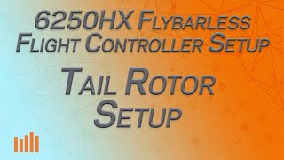 Part 5  Tail Rotor Setup  Spektrum 6250HX Flybarless Controller Setup Series [upl. by Arber]