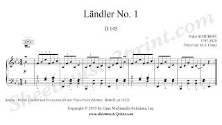 Schubert  Ländler No 1 D 145 [upl. by Eiramlatsyrc]