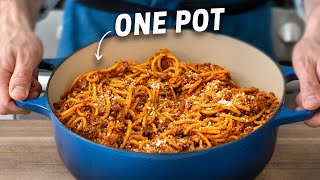 The Faster BETTER Way to make Spaghetti amp Meat Sauce 25 Mins [upl. by Yajiv]