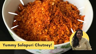 INSTANT Solapuri Chutney  सोलापुरी चटणी  Solapuri Shengdana Chutney  Vaishali Nagarkar Recipes [upl. by Gora62]