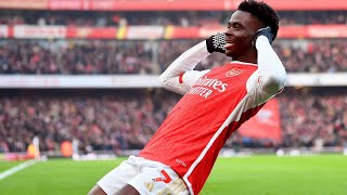 Bukayo saka goal vs liverpool at Emirates StadiumArsenal vs Liverpool highlights premierleague2024 [upl. by Seigel938]