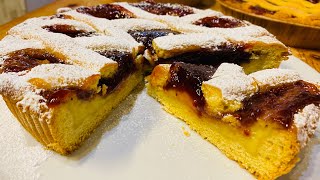 Crostata con crema e marmellata di lamponideliziosa [upl. by Gloriana]