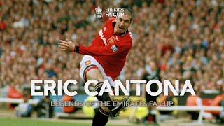 Eric Cantona  Best Moments  Legends of The Emirates FA Cup [upl. by Acirrehs143]