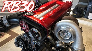 1000HP Skyline GTR RB30 Engine is Complete  Engine Bay Paint [upl. by Barr82]