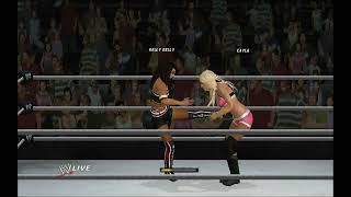 WWE 12  WII Gameplay  Layla vs Kelly Kelly [upl. by Massimiliano]