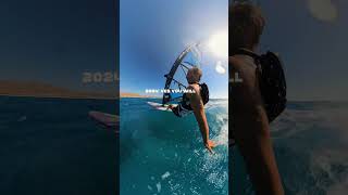 Windsurf action part 19 windsurf windsurfing extreme surf watersports shorts insta360 [upl. by Kevon]