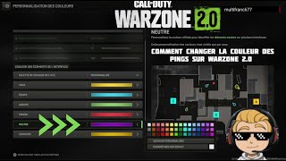 COMMENT CHANGER LA COULEUR DES PINGS SUR WARZONE 20🎮🤔🗃 [upl. by Ekud382]