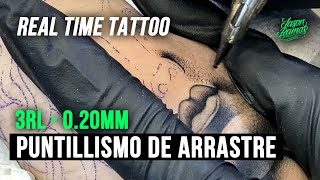 The Professional Tattoo  Tatuaje  retrato en Puntillismo de arrastre Agujas 3RL [upl. by Frodine]