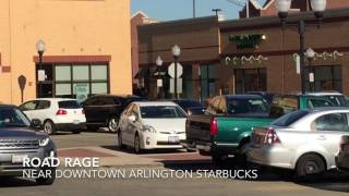 Road Rage Downtown Arlington Heights Near Starbucks [upl. by Cerf]