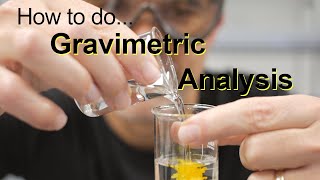 How to do Gravimetric Analysis in Chemistry with calculations and examples [upl. by Horwitz]