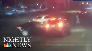 Dramatic Video Shows Car Accident Near Miss With Family Crossing Street  NBC Nightly News [upl. by Maegan]