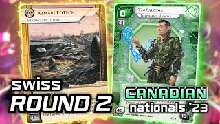 Netrunner Canadian Nationals 2023 Swiss Round 2  Android Netrunner [upl. by Danika161]