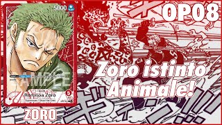 Zooro istinto animale Zoro OP08  One Piece Card Game [upl. by Lenahtan]