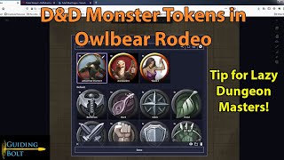 Create DampD Monster Tokens in Owlbear Rodeo  SO EASY [upl. by Namilus]