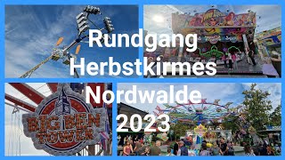 Rundgang  Herbstkirmes Nordwalde 2023 [upl. by Einaoj]